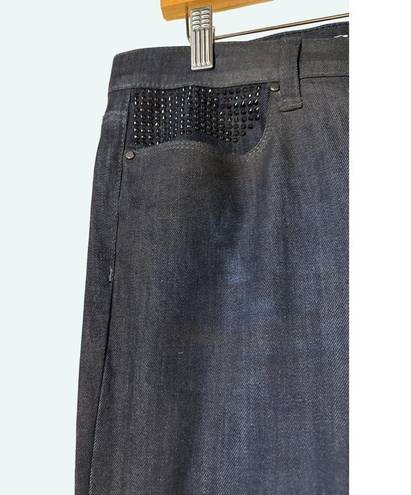 DKNY  Soho Skinny Dark Wash Denim Jeans Embellished Pockets NWOT 12