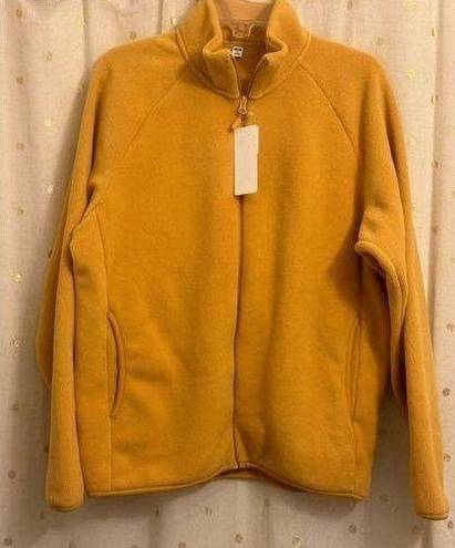 Uniqlo  Medium Fleece Full-Zip Jacket - Yellow