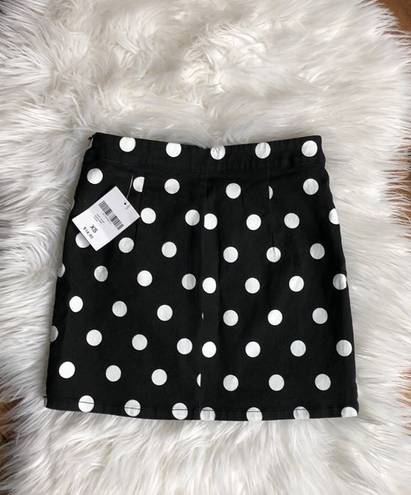 Forever 21 Denim Polka Dot Skirt