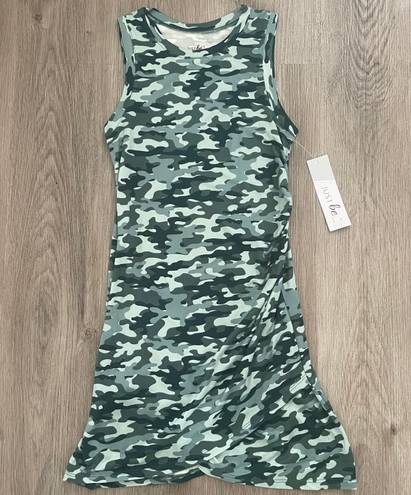 Just Be NWT  Women’s Camouflage Sleeveless Tulip Dress Size S