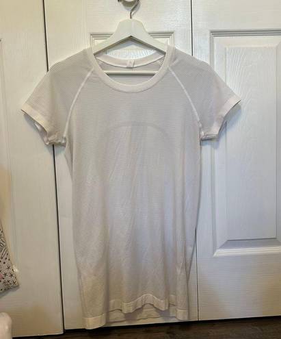 Lululemon White Swiftly Tech Short Sleeve