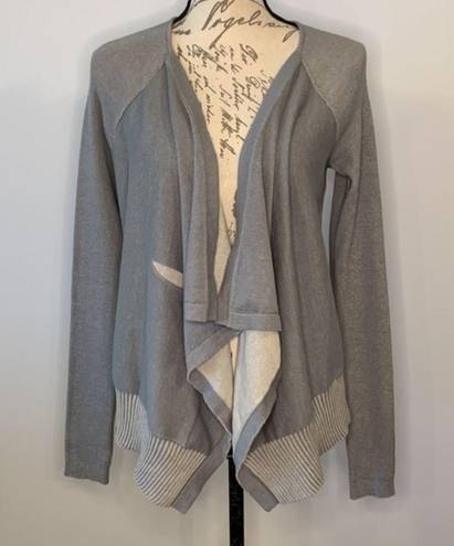 CAbi  draped pocket cardigan sweater sage gray 5132 small