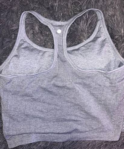 Gray Ribbed Racerback Tank Size XL