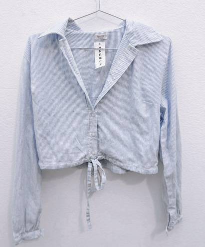 Brandy Melville Blue and White striped Lenny top