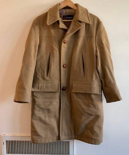 Vintage McGregor Camel Car Wool Fleece Line winter Peacoat Sz 38 Tan Size M