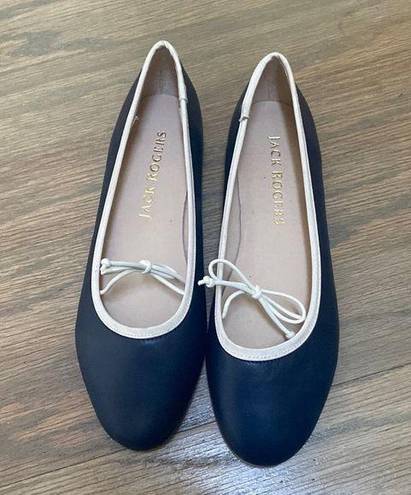 Jack Rogers Serena Ballet Flats Navy Size 8M