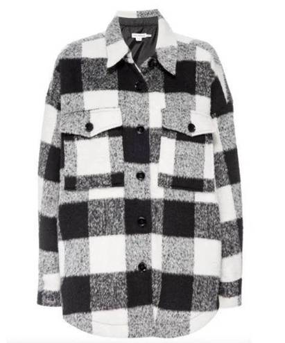 Good American  plaid oversized shacket