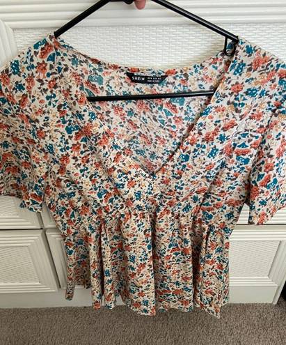 Floral Printed Blouse Multi Size M