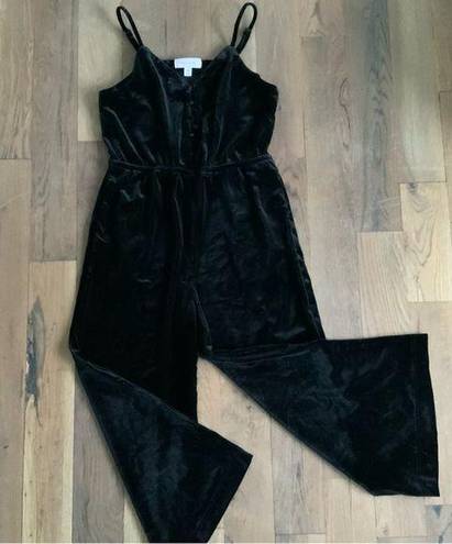 Popsugar Woman’s Velour Black Jumpsuit Size Medium