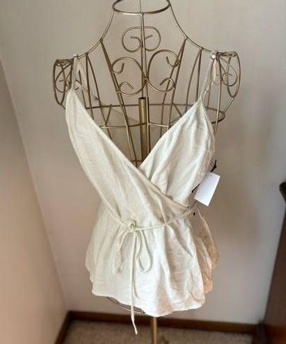 Treasure & Bond NWT  white wrap top XS