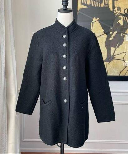 Geiger Classic Walk Smiley Boiled Wool Button Front Jacket Coat 38 8 M