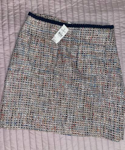 The Loft  Tweed Pocket Shift Skirt