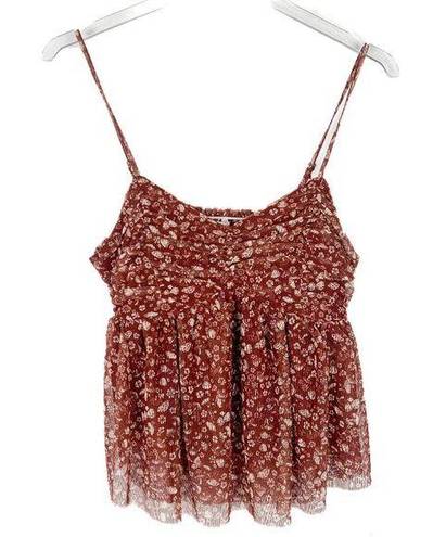 Daisy NWT  & Delilah Floral Spaghetti Strap Babydoll Tank Top Size Medium M NEW