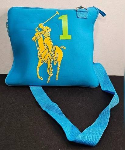 Polo  Ralph Lauren Blue Neoprene Crossbody/laptop Bag