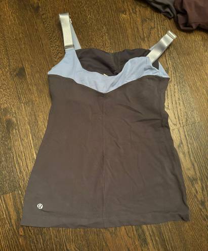 Lululemon Vintage  grey and blue tank