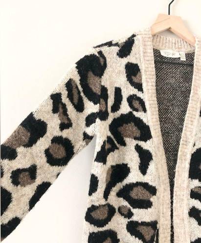 RD Style Leopard Print Open Cardigan - Size XS