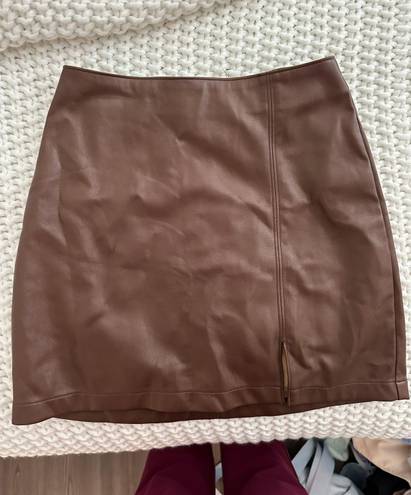 Hollister Faux Leather Skirt Size XS