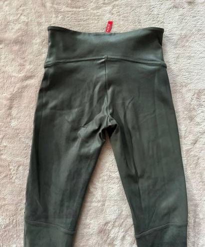 Spanx  Women’s Faux Leather Moto Leggings Grey Low Rise Size XSmall