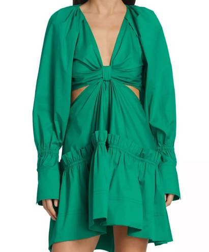 A.L.C. Green Cut Out Mini Dress