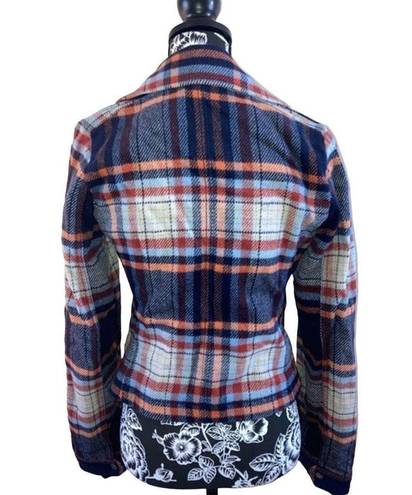 Hollister  Side zip Winter Coat Peacoat Jacket Fall Plaid Ski Snowboarding Bomber