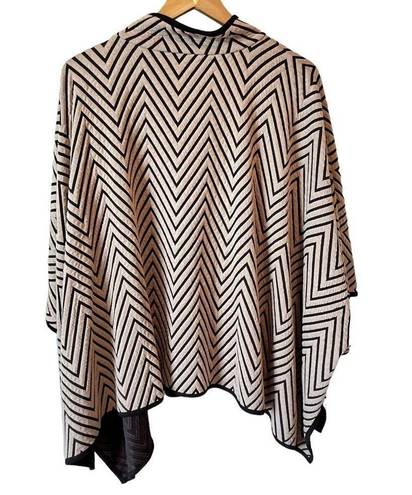 Chico's  Travelers Collection Chevron Jacquard Cape