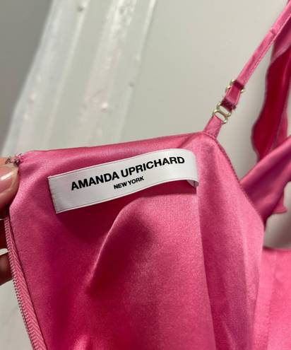 Amanda Uprichard Pink Sonnet Silk Gown