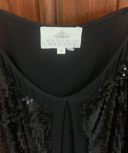 Madison Marcus Black Sequin Top