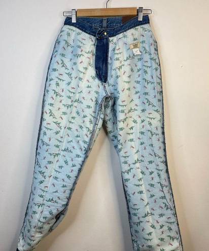 L.L.Bean Vintage  Flannel Lined High Waist relaxed fit jeans 6 petite