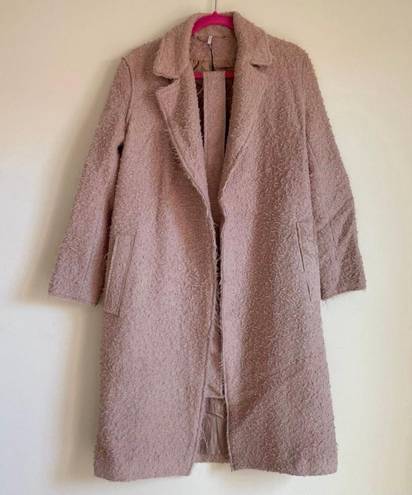 Helmut Lang Shaggy Alpaca and Virgin-Wool Blend Coat size XS extra small