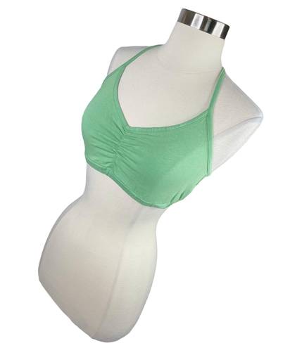 LA Made  Green Twisted Racerback Bralette