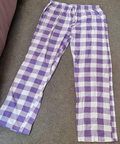Just Love Women’s Purple Plaid Pajama Lounge Pants Sleepwear