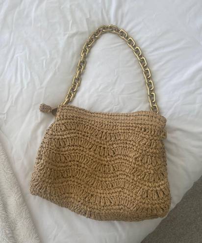 ZARA Raffia Chain Bag