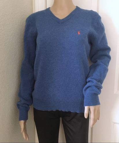 Polo  Ralph Lauren V Neck Pullover Wool Sweater