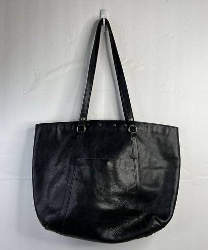 Patricia Nash  Benvenuto Black Leather Distressed Large Tote Bag Studded Purse