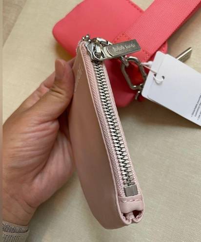 Lululemon Dual Pouch Wristlet - Pink Mist/Raspberry Cream/White