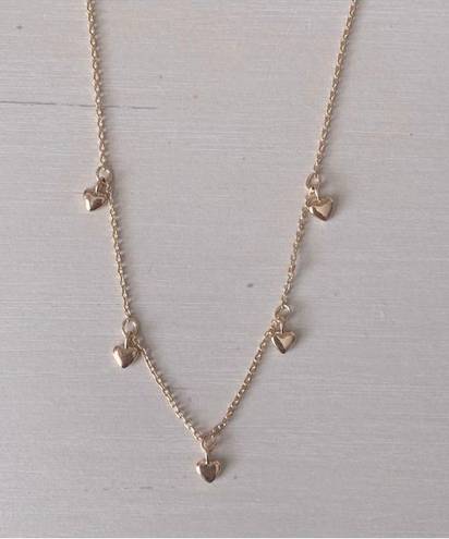 Madewell NWOT  gold toned dainty heart charm necklace