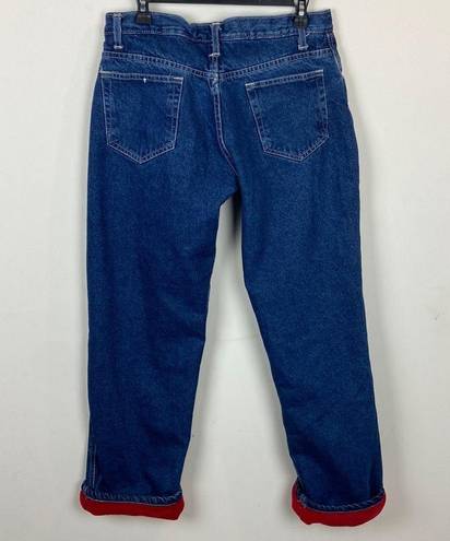 Krass&co Berne Apparel  Women's Denim Fleeced Lined Straight Leg Jeans Size 8