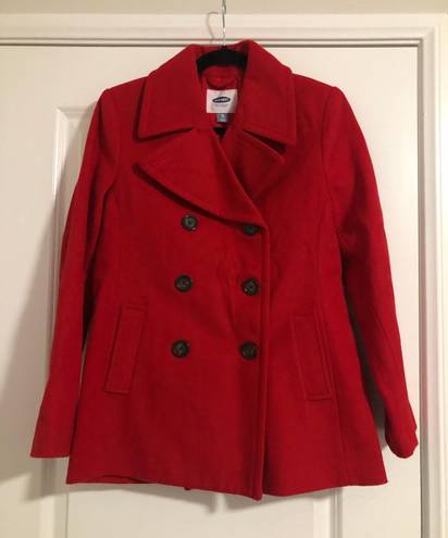 Old Navy Red Peacoat