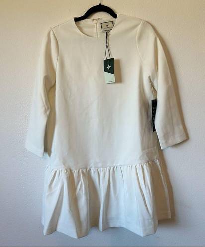 Tuckernuck  NEW White Pierce Flounce Hem Mini Dress S