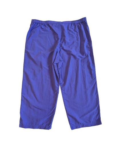 L.L.Bean  Relaxed Fit Purple Hiking Capris Cropped Pants Capri SunSmart Gorpcore