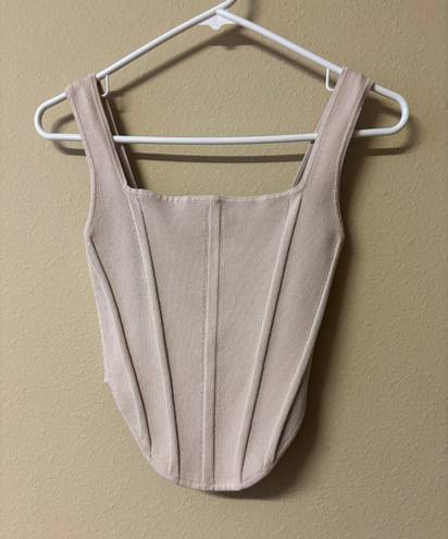 Boutique corset top Tan Size M