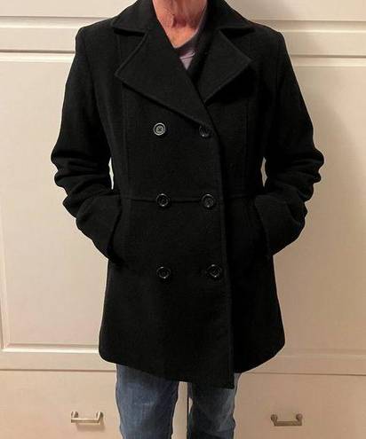 Croft & Barrow  Black Pea Coat - Large