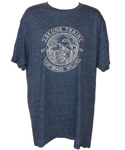 Ouray Skunk Train Fort Bragg short sleeve t-shirt size L