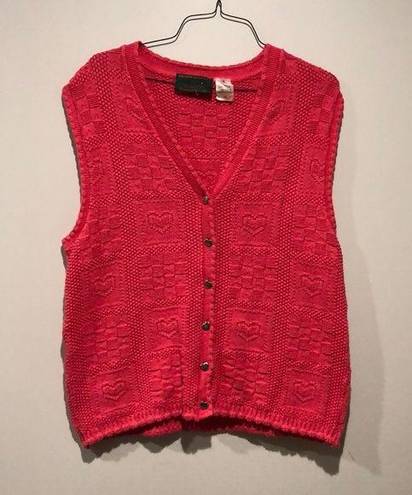 Northern Reflections Vintage  Quilt Style Knit Sweater Vest