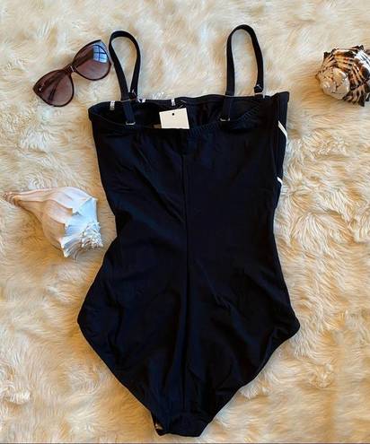 Boston Proper NEW  GOTTEX Black White One Piece Swim Suit | 8