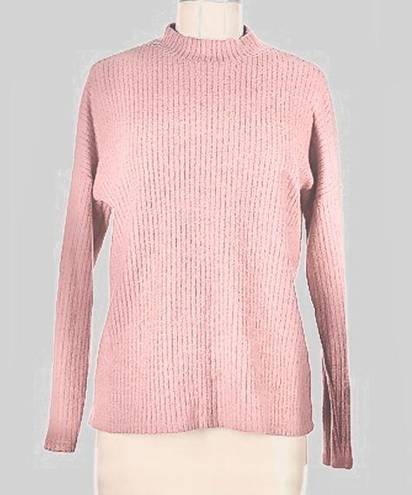 Tresics Light Pink Mock Neck Pullover Sweater