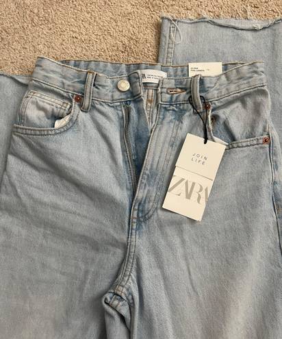 ZARA Wide Leg High Rise Jeans