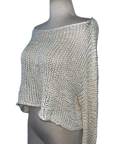 The Row  Stelle Top in Ecru Large Womens Knitted Sweater