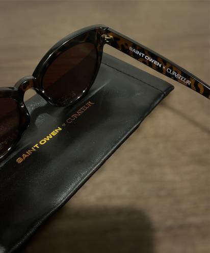 Saint Owen x Curateur Wylde Tortoise Shell Sunglasses Black