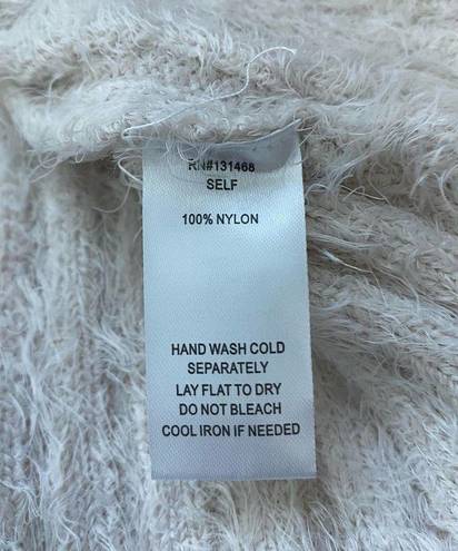 FATE. Cream Eyelash Cowl Neck Sweater NWT Size Small